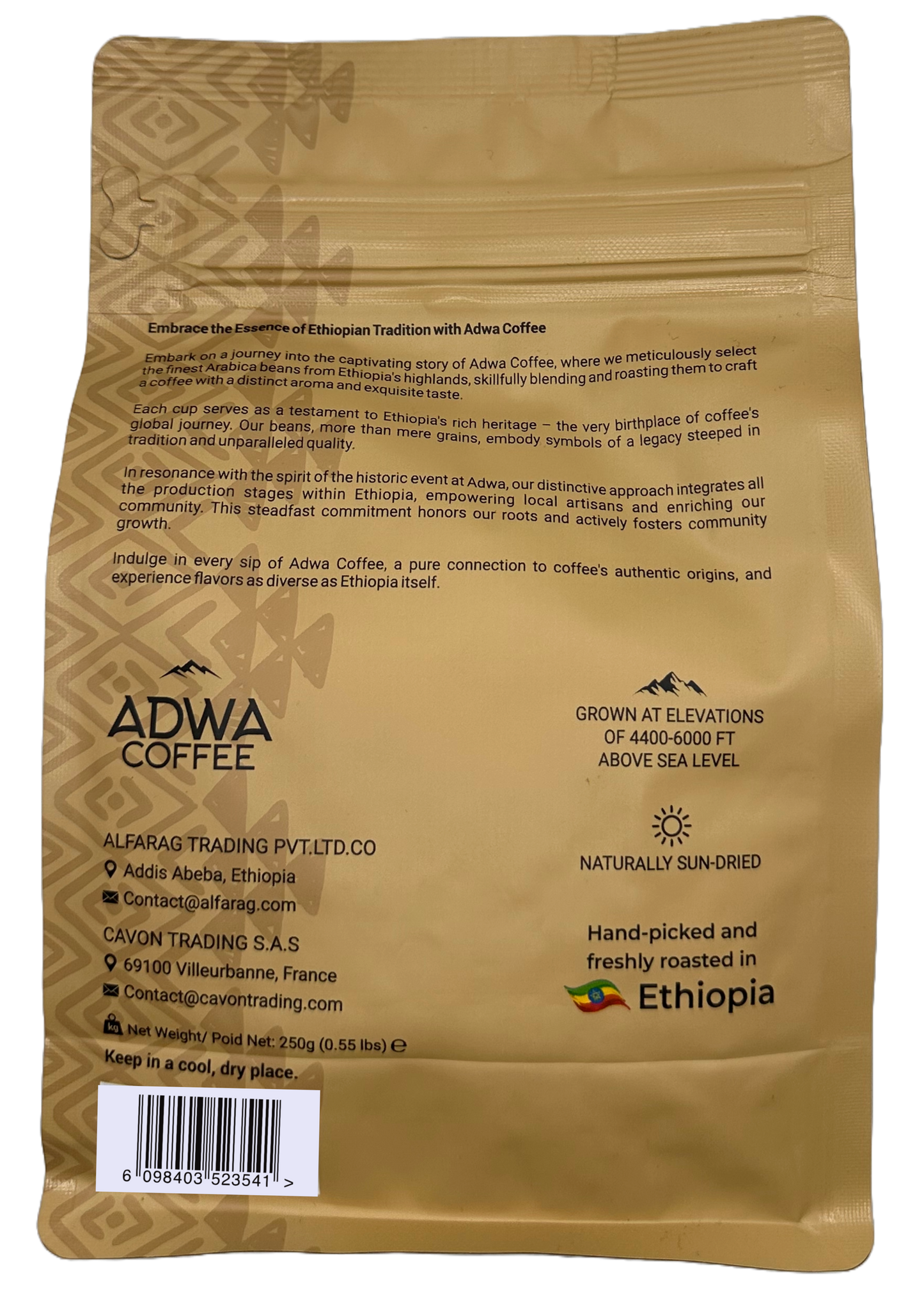 3 - Adwa Coffee 250g – Ground Coffee