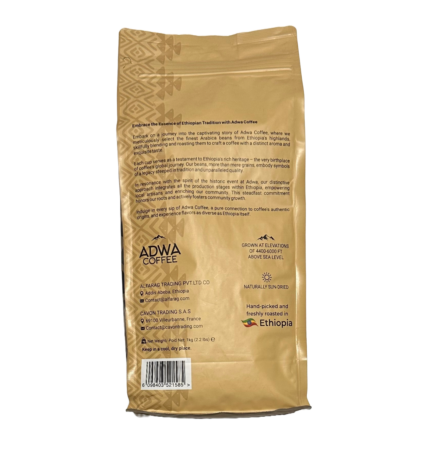 1 - Adwa Coffee 1Kg – Whole Beans