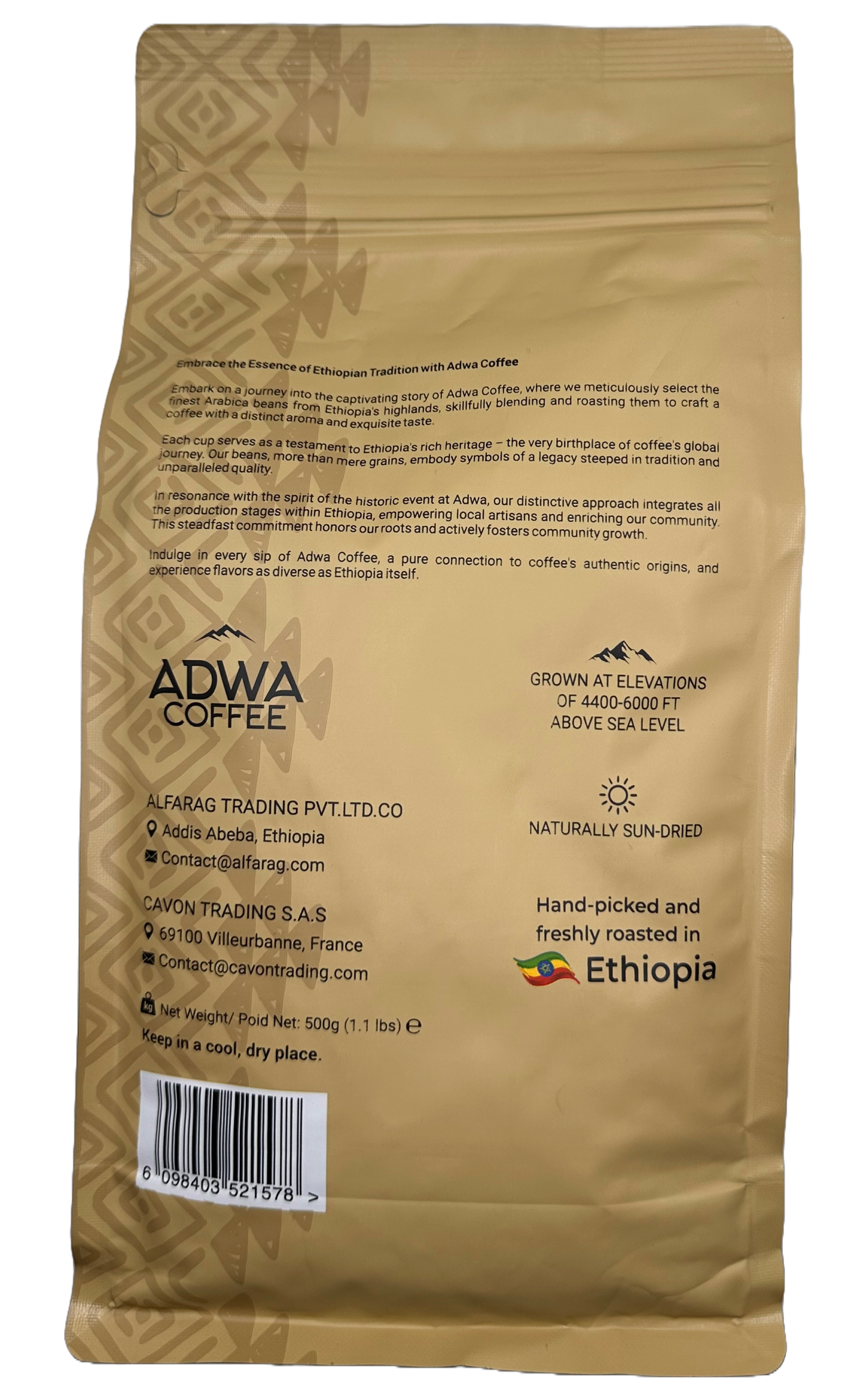 2 - Adwa Coffee 500g – Ground Coffee